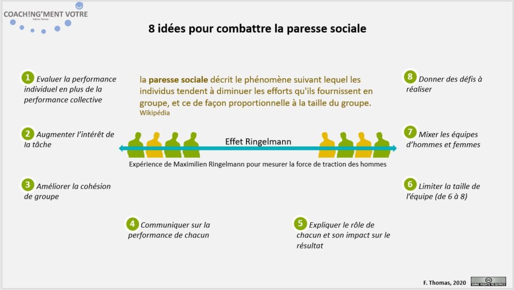 Coaching; Coach; Coach Nantes; Développement personnel; Développement professionnel; Développement d'équipes; Paresse sociale; Equipe; Performance; Collectif; Management; Manager