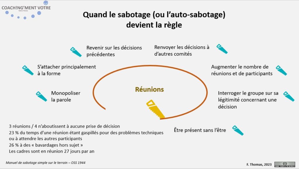 Coaching; Coach; Coach Nantes; Développement personnel; Développement professionnel; Développement d'équipes; Coachingmentvotre; Manager; Sabotage; Réunion; Management; Auto-sabotage; Efficacité